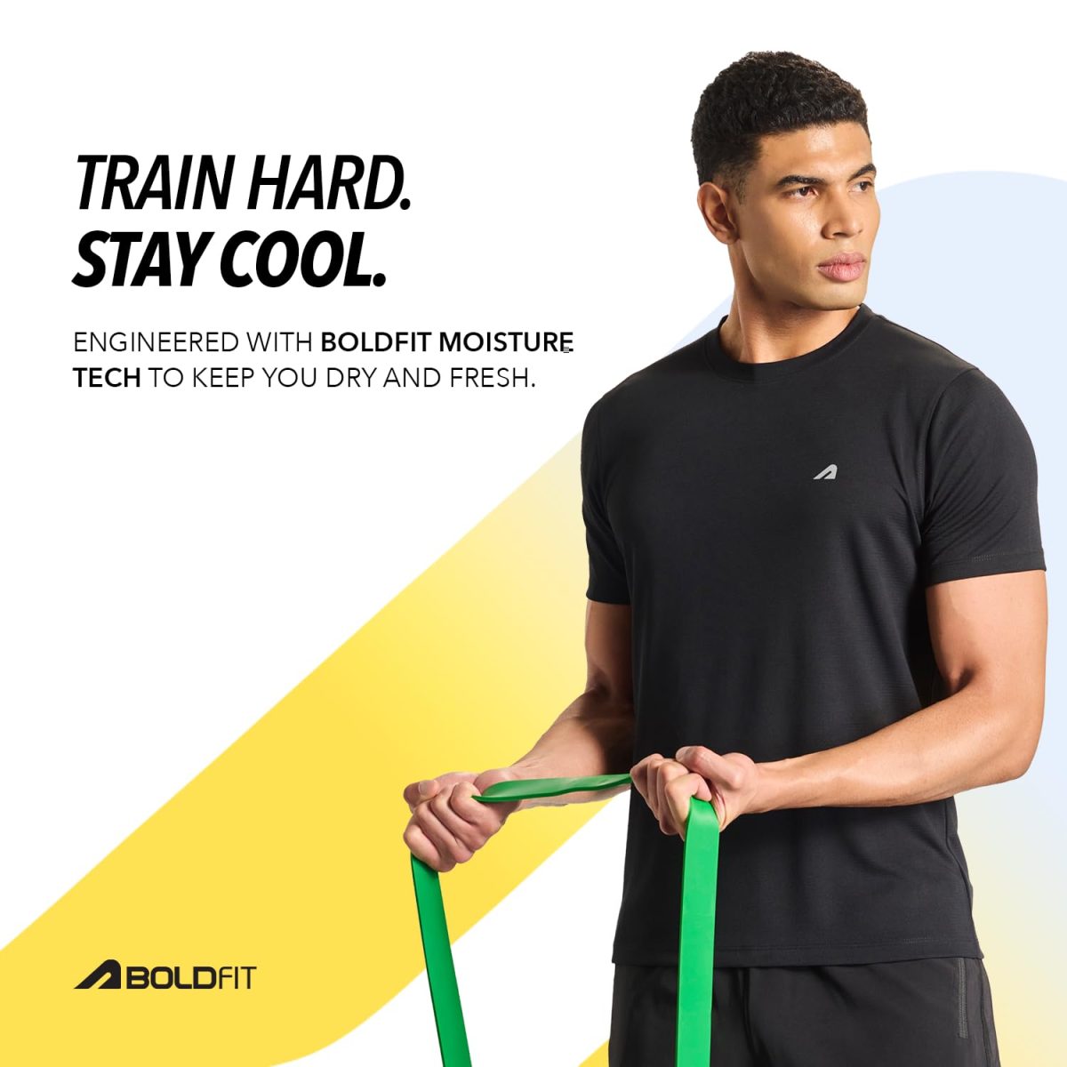 Boldfit Gym T-Shirts for Men – Premium Polyester Sports Tshirt with Moisture-Wicking, Breathable Fabric & Regular Fit for Running, Workout & Activewear for Man - Image 4