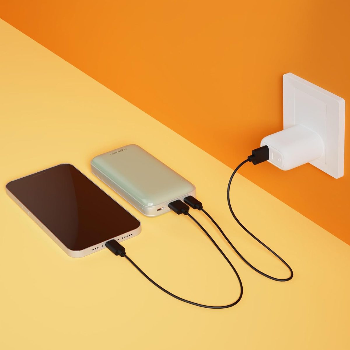 amazon basics 20000 Mah 22.5 W Ultra Fast Charging Power Bank | Type C Power Delivery (Input & Output) | Quick Charge | Two-Way Fast Charging (Lime) - Image 4