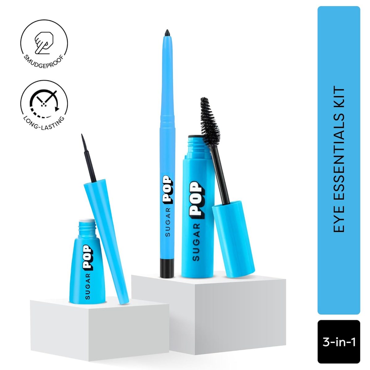 SUGAR POP Eye Essentials - Matte Eyeliner, Longwear Kajal & Volumizing Mascara - Image 6