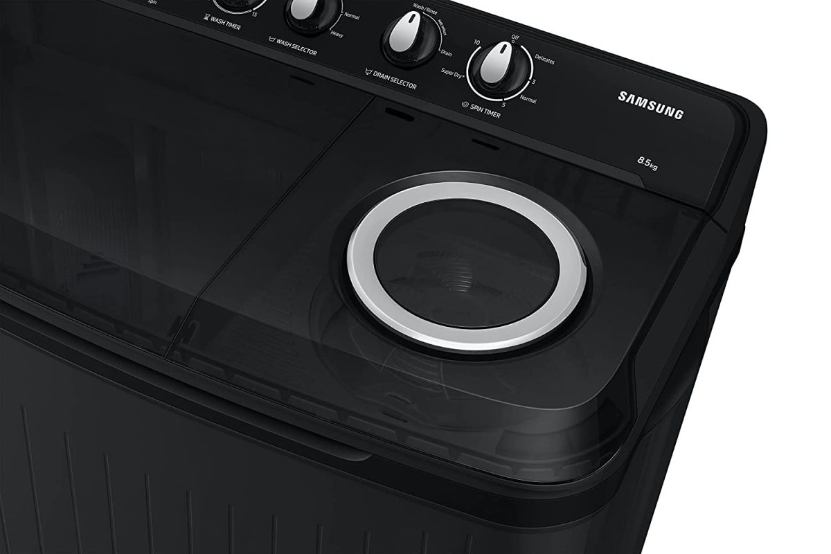Samsung 8.5 Kg 5 Star Semi Automatic Top Load Washing Machine (WT85B4200GD/TL,DARK GRAY) - Image 7