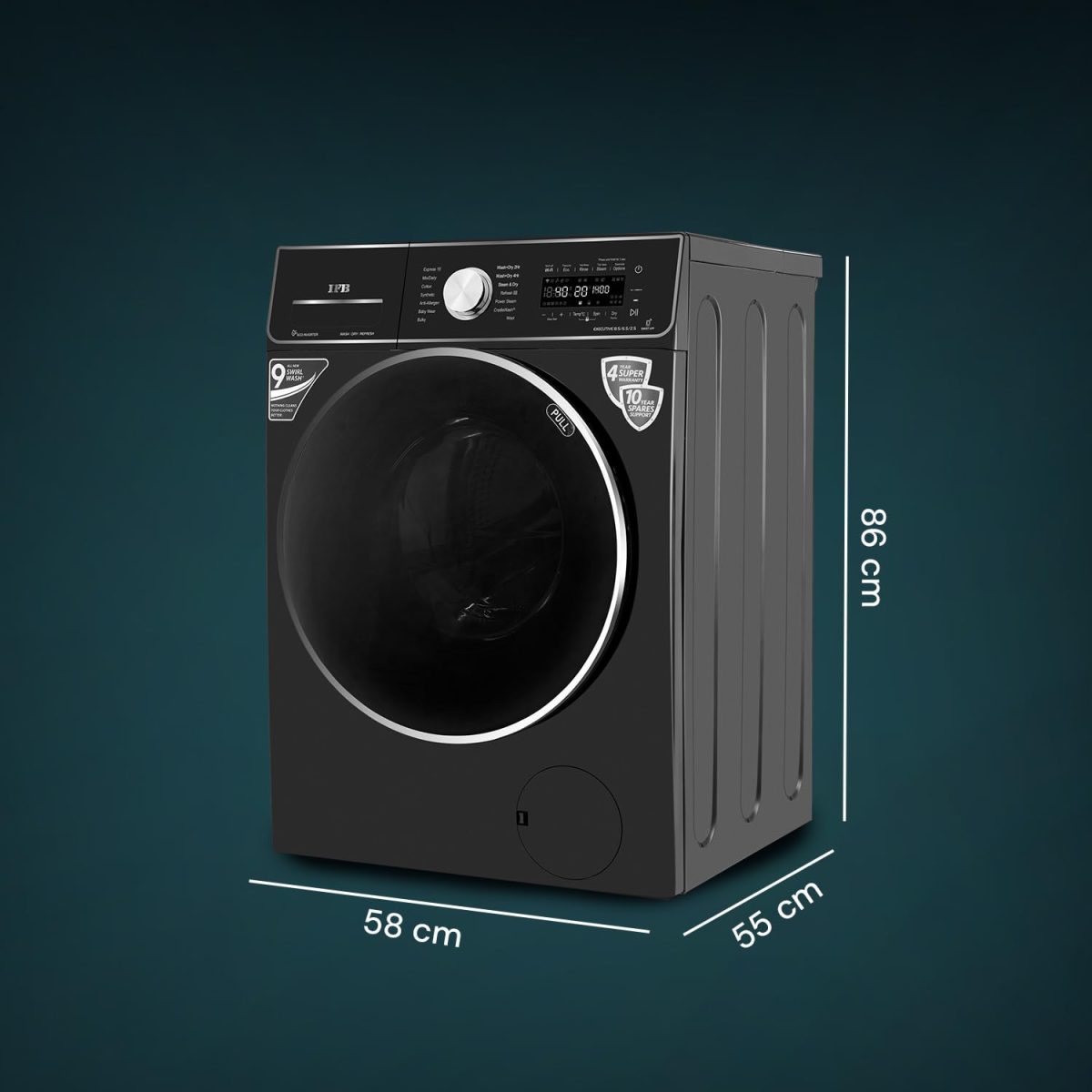 IFB Laundrimagic 3-in-1 8.5 Kg/6.5 Kg/2.5 Kg Inverter Washer Dryer Refresh (Executive ZXM, Mocha) - Image 2