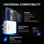 Oneplus 80W Type C Supervooc Charging Charger with 1M Cable Support Dash/Superdart/Wrap/Vooc for Oneplus 13s/13/13R/Open/12/12R/11/11R/10 Pro/10R/10T/9Pro/9R/8Pro Fast Charge Adapter 80 Watt, White - Image 6