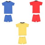 SR Kids Boys Cotton Half Sleeve Rib Neck Self Design Tshirts and Shorts Multi-Color Pack of 3 - Image 2