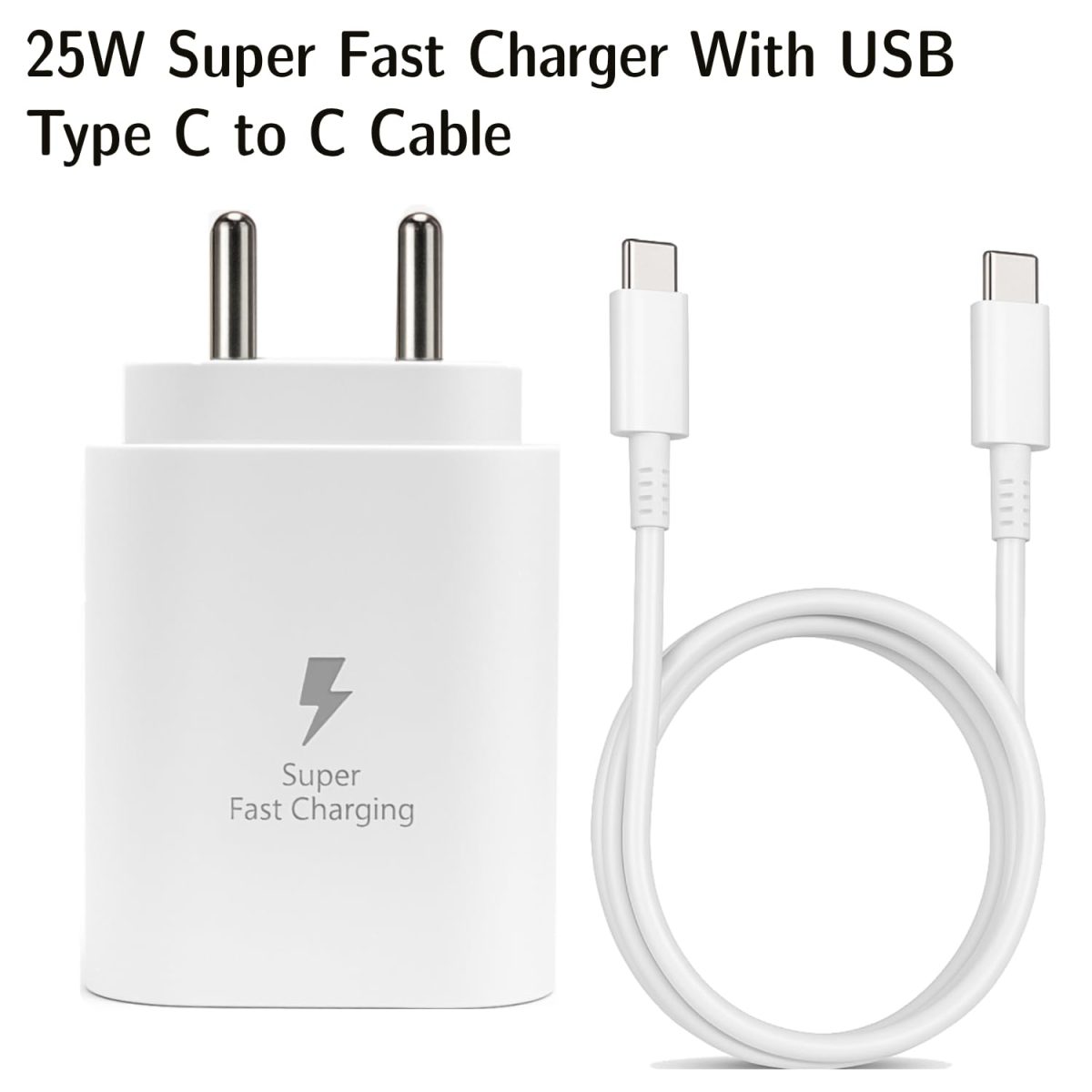 25W Super Fast Charger Adapter & Type C Cable Compatible with Samsung Galaxy S25, S24, S23, S22, S21(Ultra/Fe), M35, M15, M06, M05, M56, A55 5G, A35 5G, A15, F15, F14(Z/S/A/M/F Series) - Image 6