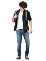 Exclusive Stripes Half Sleeve Crochet Stripes Shirt for Men | AB_TB_470 - Image 6