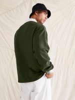 Jump Cuts Mens Printed Polo Neck Full Sleeve Black Cottonblend T-Shirt - Image 2