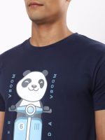 Bewakoof Men's Graphic Print Regular Fit Half Sleeve Round Neck Cotton T-Shirt - Image 4