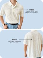 Leriya Fashion Cotton Polo T-Shirt for Men – Soft Breathable Fabric | Regular Fit Half Sleeve Collar Tee for Summer Casual Wear - Image 4