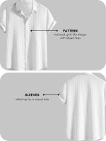 Leriya Fashion Men's Formal Button Down Shirt – Slim Fit Office Wear Shirt's for Men | Textured Long Sleeve Cotton Blend | Business & Meeting Ready (Available in Plus Size and Combo Pack of 2) - Image 2