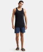Jockey 9922 Men's Super Combed Cotton Rib Slim Fit Racer Back Styling Round Neck Gym Vest - Image 4