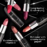 RENEE Prime Matte Lipstick - Vintage Rose, Lightweight & Long-Lasting Formula, Creamy Matte Finish, One Swipe Application, Non-Drying, Vitamin E Infused, 4.5Gm - Image 3