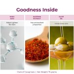 Kozicare Kojic Acid Soap & Glutathione Soap | Saffron Soap | Body Tan Removal Soap & Detan Soap | Soap for Men & Women | For Dark Spots, Excess Oil & Acne Scars | Even Out Skin Tone - Pack of 3 - Image 3