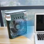 Drumstone (15 YEARS WARRANTY) Personal Air Cooler, Portable Air Conditioner Fan, Mini Evaporative Cooler with 7 Colors LED Light, 1/2/3 H Timer, 3 Wind Speeds and 3 Spray Modes_Multicolor - Image 6