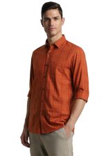 Peter England Men's Checkered Casual Everyday Full Sleeve Shirt | 100% Cotton - Image 2