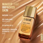 LAKMÉ Natural Makeup For All Skin Type+Skincare Vitc Superglow Skin Perfecting Liquid Medium Coverage Tint Cool Ivory C100 25Ml 1 Count - Image 7