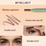 LoveChild Masaba Brow Me Points | Brow Pencil | Transfer Proof & Smudge-Proof | Grey Garnish (Black) - Image 6