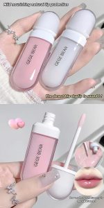 Gege Bear Clear and Moisturizing Lip Gloss - Hydrating Non-Sticky Lip Gloss for Soft & Plump Lips | High-Shine Transparent Gloss with Nourishing Formula | Lightweight Long-Lasting Lip oil & Lip Enhancer | Glossy Lip Tint for Women & Girls | Korean Beauty Lip Care for Smooth & Radiant Lips (#01 Light Pink, 6.5g) - Image 6