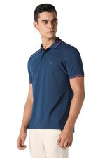 Van Heusen Men's Solid Regular Fit T-Shirt - Image 3