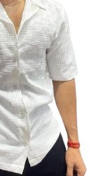 FUNKY RICH Funkyrich® Textured Popcorn Shirts for Men || Casual Shirt for Men || Shirt for Men|| Men Stylish Half Sleeve Shirt || Men Fancy Shirt - Image 3
