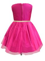 A.T.U.N. (ALL THINGS UBER NICE) Girls Skater Knee-Length Dress (Gdrs Glt Fsp_Fuschia_7-8 Years), Fuchsia - Image 3