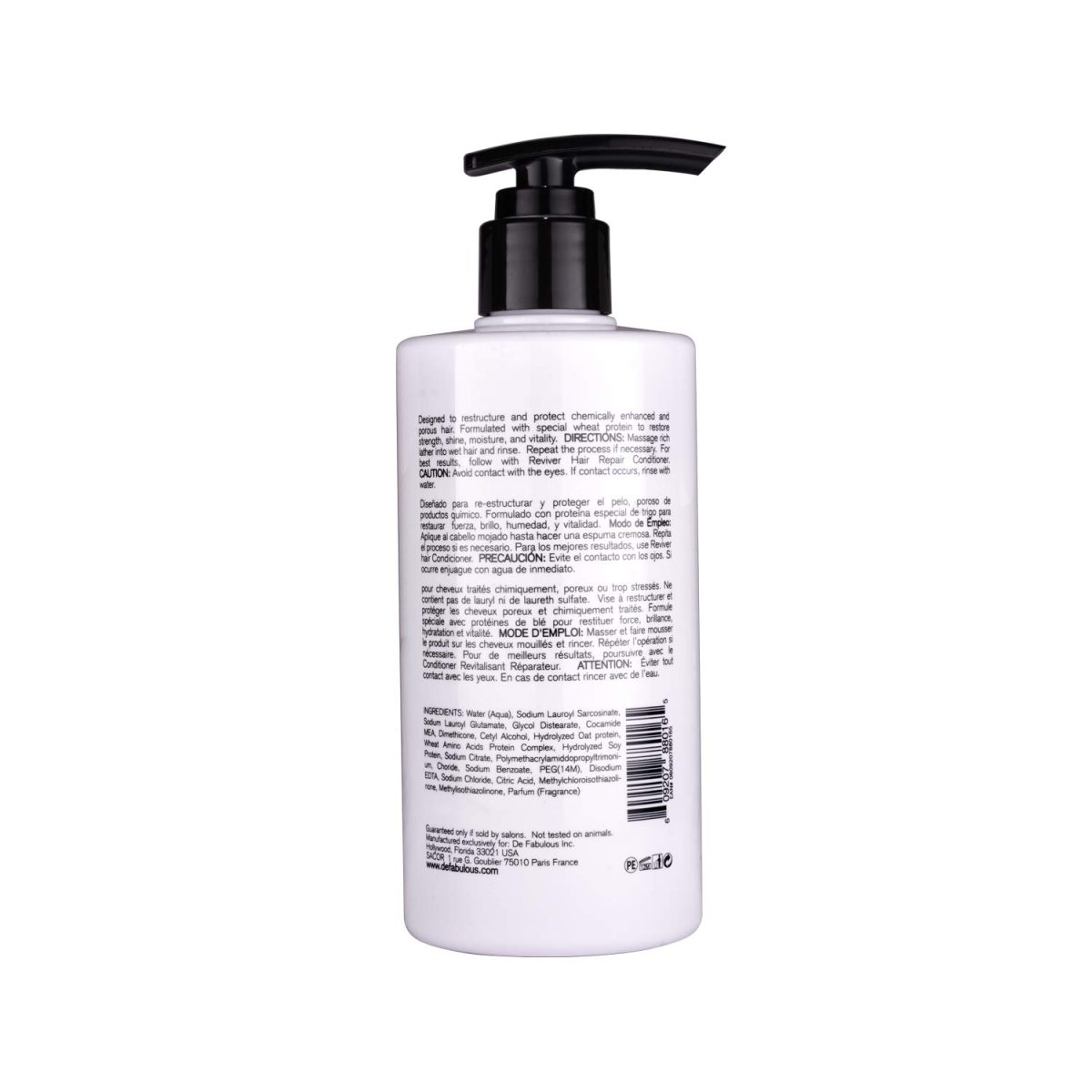 De Fabulous Reviver Hair Repair Shampoo & Conditioner 250ml (Combo Of 2) | Sulphate-Free pH Balanced | All Hair Types - Image 4