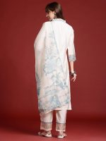 INDO ERA Women's Silk Blend Kurta and Pant with Dupatta Set - Image 4