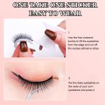 MAYCREATE® 1 Pair 3D False Eyelashes Natural Look Reusable Self-Adhesive Eyelashes Waterproof 10mm For Women Eye Makeup Lash - Image 4