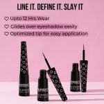 Insight Cosmetics No Smudge Eyeliner| Intense Matte Finish | Quick Drying |Smooth Application | Waterproof | Smudgeproof,(EL-53) - Image 3