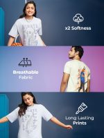 Bewakoof Men's Printed 100% Cotton T-Shirt - Regular Fit, Round Neck, Half Sleeves - Image 6