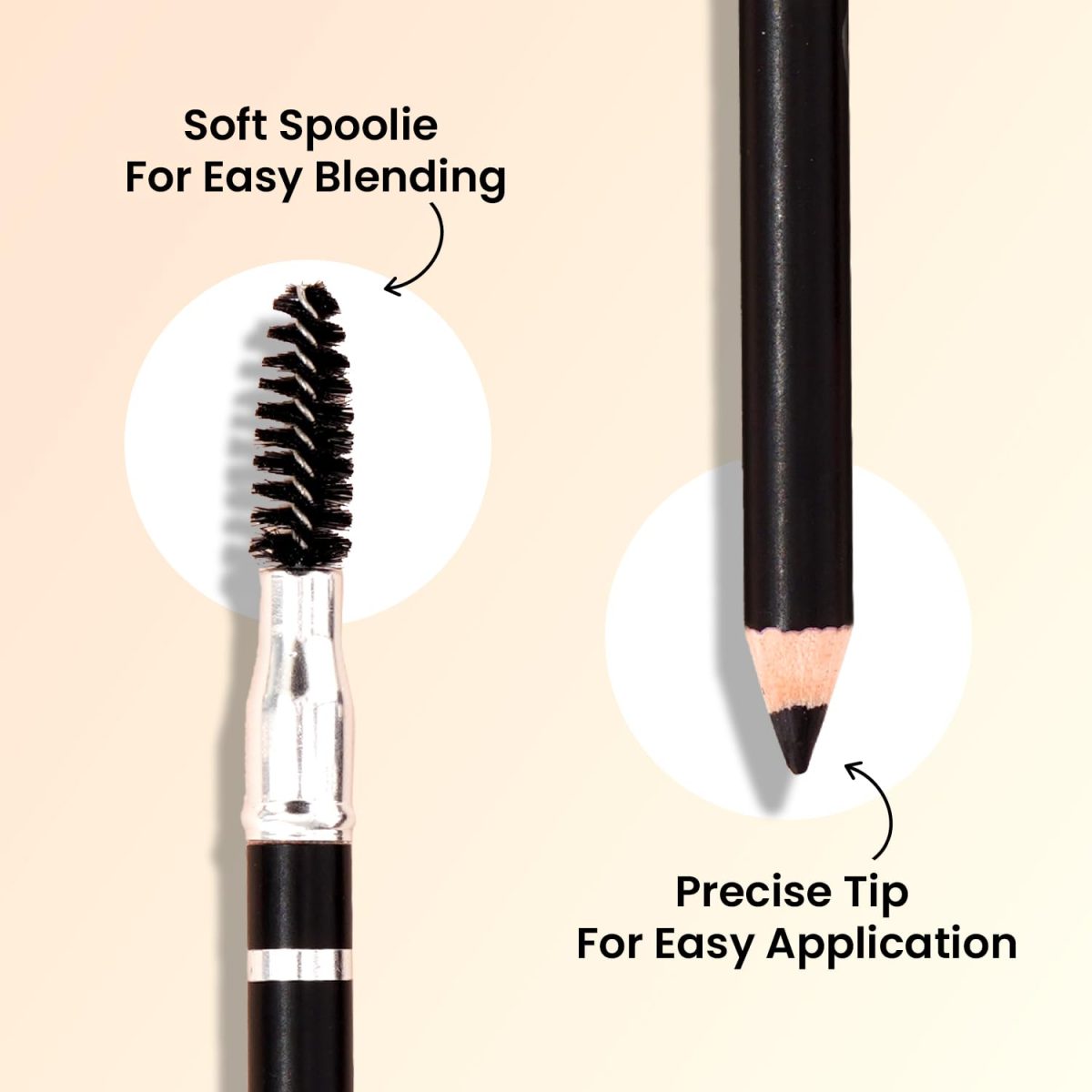 Swiss Beauty Eyebrow Definer Pencil With Spoolie | Smudge Proof, Waterproof And Pigmented Eyebrow Pencil |Shade - Deep Brown, 1.5Gm | - Image 5