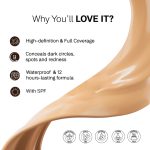 FLiCKA Flawless Femme Liquid Foundation for Face Makeup 30ml | Medium to High Coverage, Buildable | Natural, Waterproof & Moisturizing | All Skin Types | 02 Ivory - Image 3