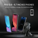 Portronics Clamp M4 Car Phone Holder Stand with 360 Degree Rotation, Strong Grip, Suction Cup Mount, Single Hand Use, Shockproof Build, Mobile Stand for Car (Black) - Image 3
