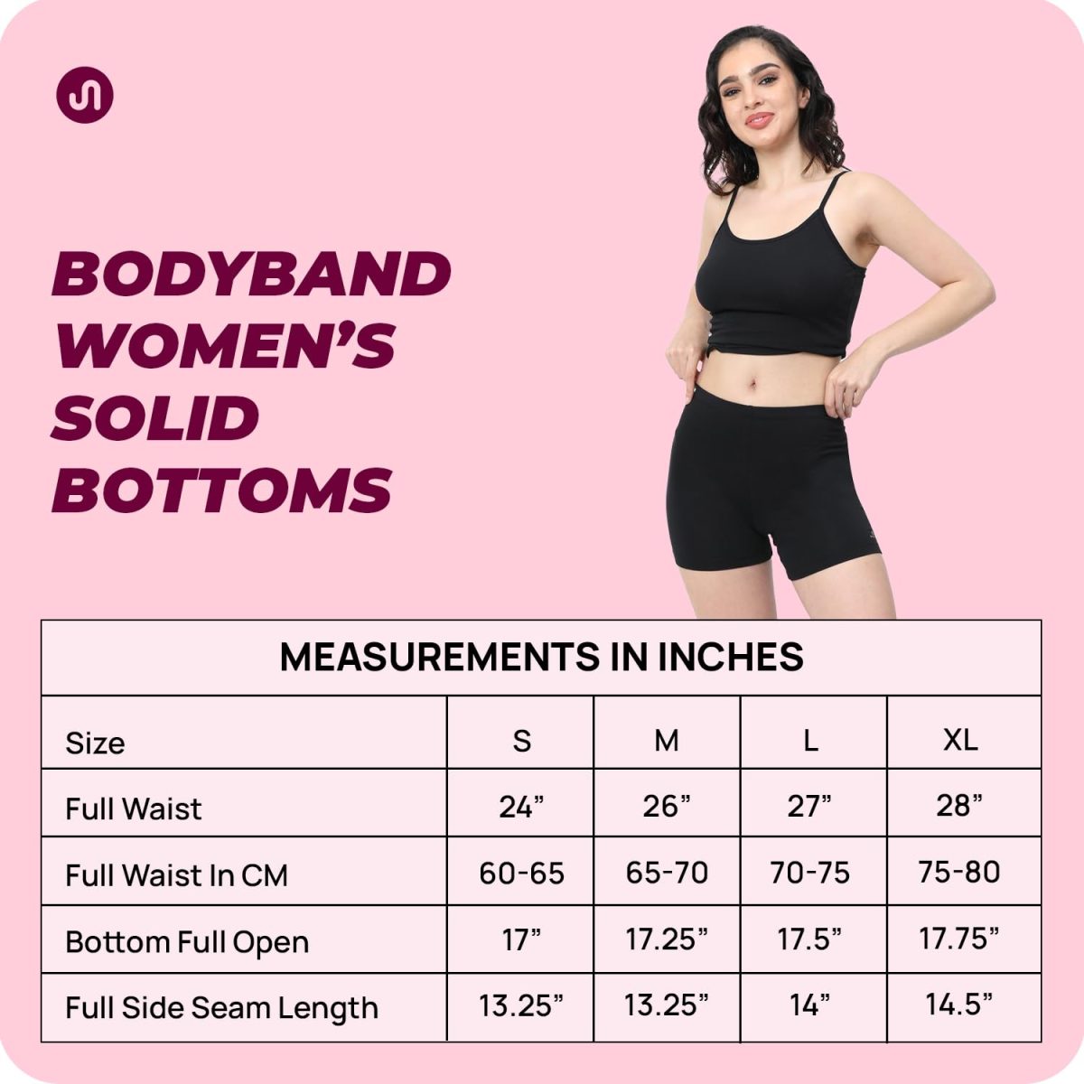 Bodyband Women's Stretchable Cycling Shorts - Skin Fit Tights for Gym, Sports, Running, Yoga and Dresses - Image 2