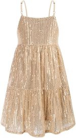 Fairy Dolls Girls Sequined Knee Length Dress Frock - Image 2