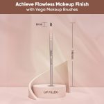 VEGA Lip Filler Makeup Brush with Wooden Handle, Lip Brush for Flawless Finish, Lipstick (MBN-13) - Image 2