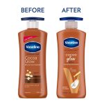 Vaseline Intensive Care Cocoa Glow Body Lotion, 24 hr nourishing lotion with 100% Cocoa And Shea Butter, Restores Glow, 400 ml - Image 4