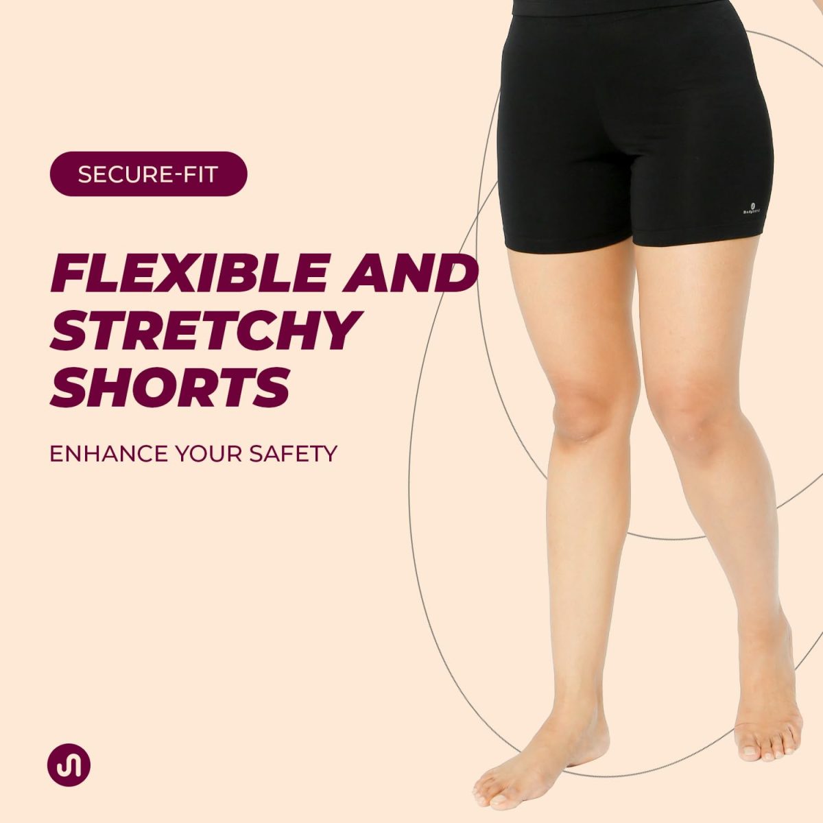 Bodyband Women's Stretchable Cycling Shorts - Skin Fit Tights for Gym, Sports, Running, Yoga and Dresses - Image 5