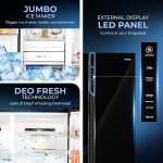 Haier 602 L, 3 Star, WiFi Enabled, 100% Convertible Fridge Space, Expert Inverter 2-Door Frost Free Side by Side Refrigerator, (HRS-682KGU1, Black Glass) - Image 3