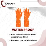 Robustt Heavy Duty Rubber Hand gloves (1 Pair) for Dishwashing, gardening, kitchen cleaning - Image 4