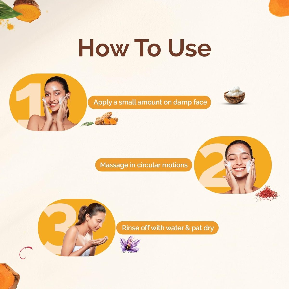 Mamaearth Ubtan Natural Glow Face Wash with Turmeric & Saffron | For Tan Removal & Skin brightening | SLS & Paraben Free | For All Skin Type | For Men & Women | 100 ml - Image 7