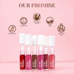 Just Herbs Ayurvedic Liquid Lipstick Kit Set of 5 with Long Lasting Matte Finish, Hydrating & Lightweight Lip Colour, Deeps & Reds - Paraben & Silicon Free - 5 ml - Image 7