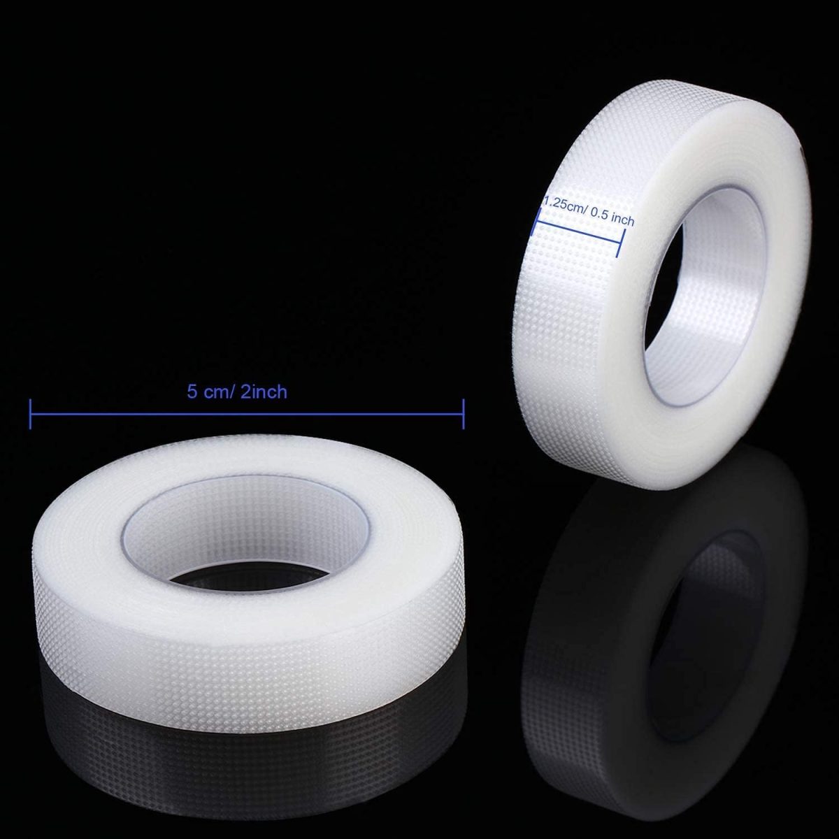 BBC Lash Tape, Micropore Medical Tape for Eyelash Extension, Fabric Tape For False Eyelash Patch Makeup Tool 0.5 inch (Transparent White) - Image 2