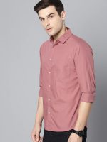 Dennis Lingo Men Cotton Solid Spread Collar Full Sleeves Regular Fit Casual Shirt - Image 2