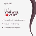 MARS 2in1 Dual Shapener I Professional Grade Sharpener | Sharpens Any Type of Pencil & Lip Crayon | Compact and Portable - Image 4