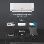 Hitachi 1 Ton Class 3 Star, 4-Way Swing, ice Clean, Xpandable+, Inverter Split AC (100% Copper, Dust Filter, 3400SXL RAS.D312PCBIBS, White) - Image 9