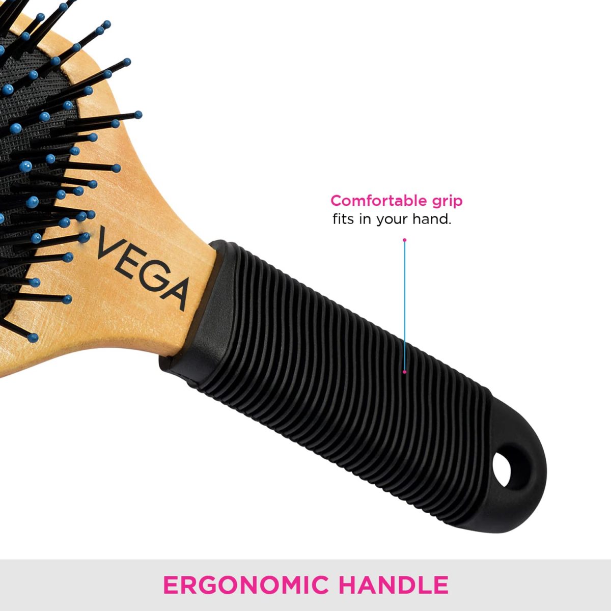 VEGA Premium Collection Paddle Hair Brush for Men & Women, (E1-PB) - Image 7