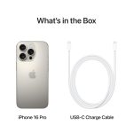 iPhone 16 Pro 128 GB: 5G Mobile Phone with Camera Control, 4K 120 fps Dolby Vision and a Huge Leap in Battery Life. Works with AirPods; Natural Titanium - Image 6