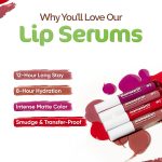 Mamaearth Naturally Matte Lip Serum - Matte Liquid Lipstick with Vitamin C & E For Upto 12 Hour Long Stay - 04 Chirpy Cherry (Berry) - 3 ml - Image 4