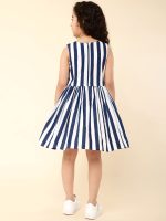 A.T.U.N. (ALL THINGS UBER NICE) Girls Polyester Fit and Flare Knee Length Casual Dress - Image 5