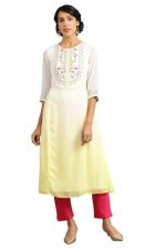 Wishful Women's Georgette Straight Kurta - Image 2